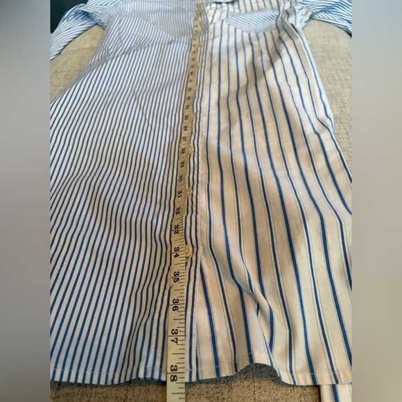 J crew classic fit cotton poplin shirt dress mixed stripe - Picture 9 of 9